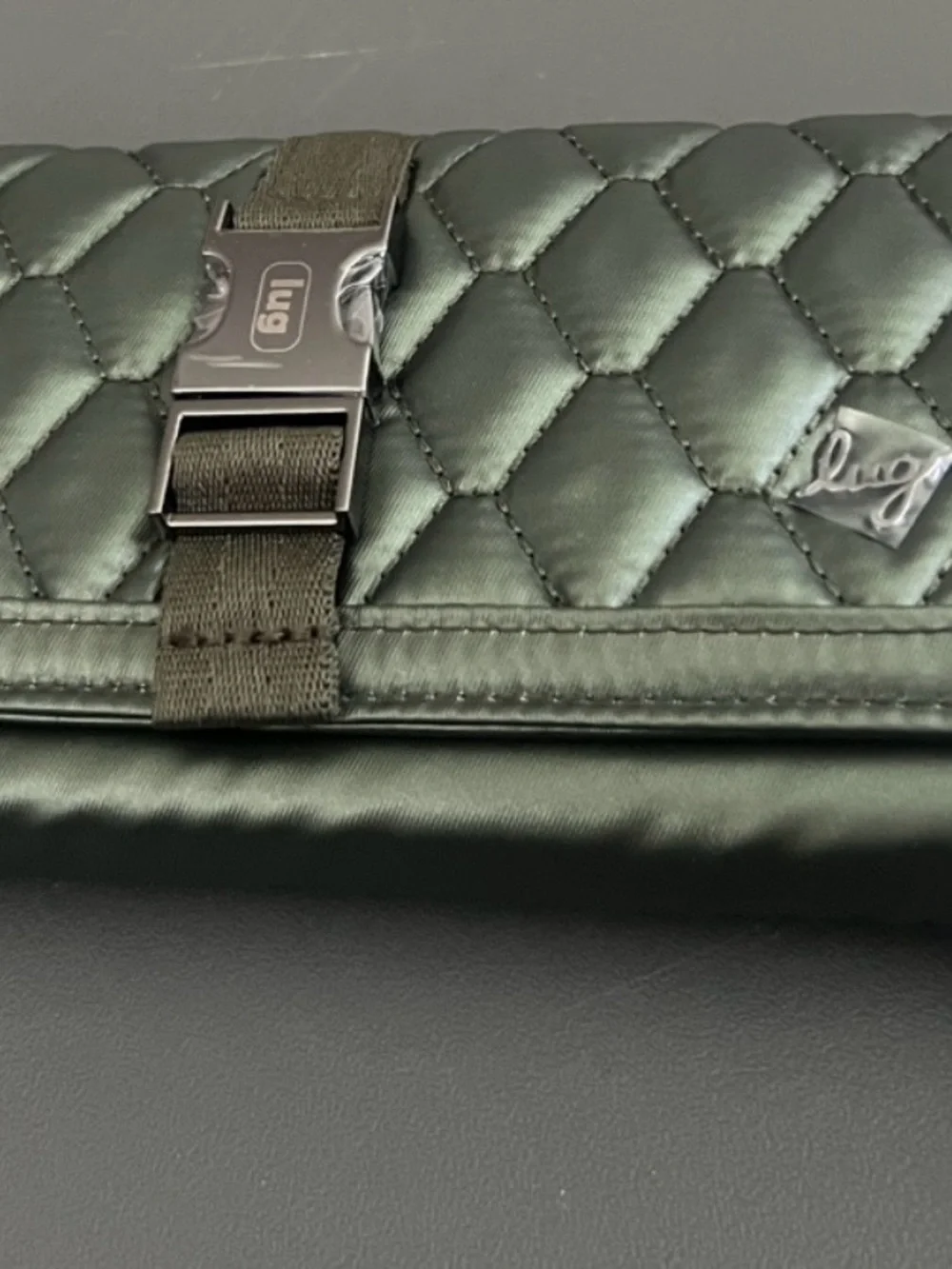 Lug Quilted Wallet with Buckle Closure- Throttle NWT